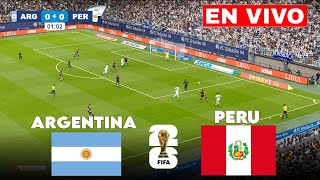 🔴 Argentina vs Perú EN VIVO  Eliminatorias 2024 [upl. by Barnabas183]