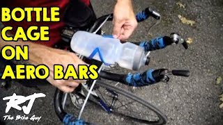 How To Mount Horizontal Water Bottle Cage Between Aerobars [upl. by Aid]