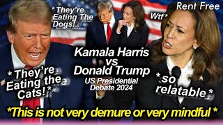 donald trump and kamala harris debate was so UNHINGED 😂🫠 biggest fails lies amp funniest highlights [upl. by Risan]