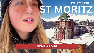 FIRST TIME IN ST MORITZ GONE WRONG STAYING AT MOST LUXURIOUS PALACE [upl. by Arym]