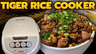 Tiger JBVA10U 55Cup Rice Cooker  Chicken Fried Rice [upl. by Bevin]