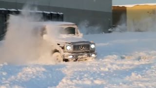 Гелендваген и снег Подборка 2015  Gelandewagen AMG vs Snow Compilation 2015 [upl. by Adnilam]