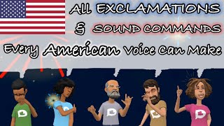 All ExclamationsSound Commands Every American Voice Can Make  Plotagon Tutorial SUBTITLED [upl. by Haianeb999]