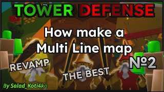 How make a Multi line map  GnomeCode Tower defence Addons  Roblox  №2 [upl. by Fraser]