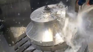 5axis Rough Machining Impeller [upl. by Mireille]