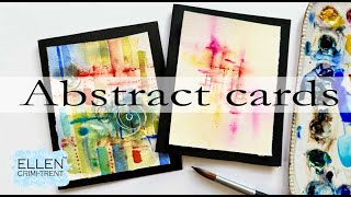 EASY and quick Abstract Watercolor cards [upl. by Spence614]