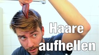 HAARE AUFHELLEN ohne Färben So mach ichs [upl. by Yecnahc]