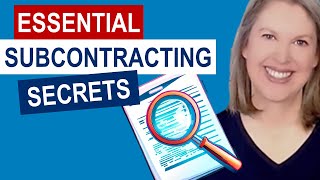 Crucial Components Every Subcontract Must Include Government Contracting Explained [upl. by Ahsienor879]