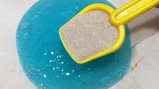 Sand Slime Mixing  Most Satisfying Slime Video 1 [upl. by Christoper]