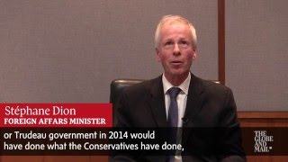 Stéphane Dion answers questions on Saudi arms deal [upl. by Niatsirhc]