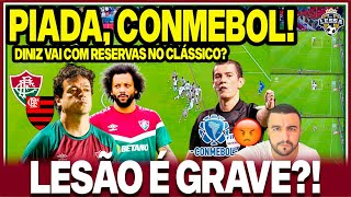 😡ÁUDIO DO VAR MAIS UM ABSURDO DA CONMEBOL LESÃO DO MARCELO É GRAVE DINIZ VAI COM RESERVAS [upl. by Plunkett410]