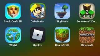 Block Craft 3DCube MatorSky BlockSurvival Craft 2 Day OneWorldRobloxRealmCraftMinecraft [upl. by Yllut]