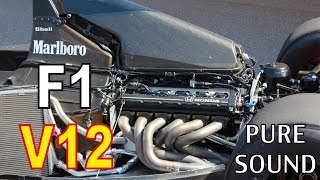 F1 V12 Start Engine Sound Compilation HONDA FERRARI LOTUS [upl. by Gilman]