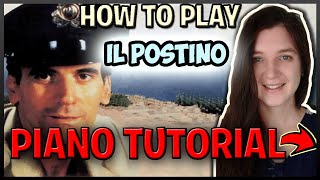 How To Play quotIL POSTINOquot The Postman by Luis Bacalov Easy Piano Synthesia Piano Tutorial HD [upl. by Fayina]