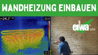 Dämmung Innen mit Wandheizung die Wasserführende Infrarotheizung bei Fachwerk und Sandsteinhaus [upl. by Valera]