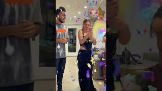 SURPRISE GONE WRONG 🤭🤣 hannahstocking lelepons adamw [upl. by Anawed]