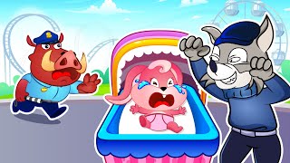 Takes Care Of A Baby 😱😰 Funny Kids Song And Nursery Rhymes by Lucky Zee Zee [upl. by Kaylee]