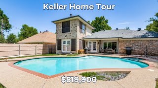 Keller ISD Home with Updated Kitchen amp Pool [upl. by Naujuj900]