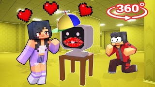 Why Did Aphmau KISSED MR Fun Computer From INCREDIBOX SPRUNKI in Backrooms Minecraft 360° [upl. by Merla]