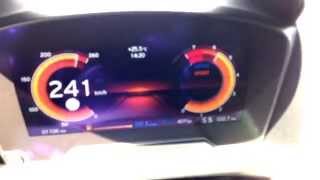 BMW i8 Speed Acceleration in Sport Mode 10  240 kmh on German Autobahn [upl. by Naujat]