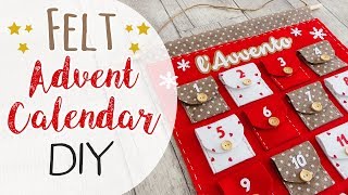 Calendario dellAvvento in Feltro  Felt Advent Calendar DIY [upl. by Kirwin]