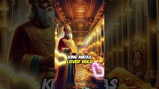 The Golden Touch King 👑 Midas  Kids moral storyshorts [upl. by Katinka]