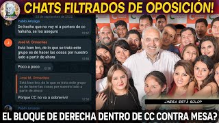 FILTRAN CHATS DE CC NUEVO BLOQUE DE DERECHA EN OPOSICIÓN Alele en Bolivia [upl. by Carny508]