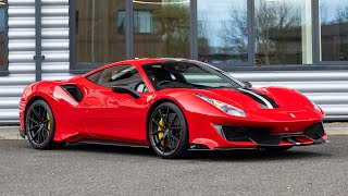 2020 Ferrari 488 Pista  Rosso Corsa  Walkaround 4K [upl. by Noscire]