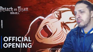 REACTING TO Attack on Titan Intro and Outro S4 [upl. by Yhcir40]