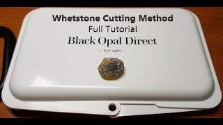 Carving Opal with Whetstones  Full Process Black Opal Direct beginners parcel rock 112 [upl. by Lawrenson]