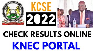 How To Check KCSE Results 2021 Online On KNEC Portal Or Via SMS [upl. by Tracay]