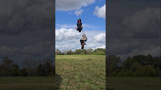 Henry Cabelus flips over Nic Patino on a pogo stick while Nic does a flip on a pogo stick [upl. by Leahcir]