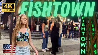 FISHTOWN Nightlife 4K Walk Philadelphia [upl. by Yeoj]