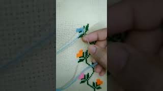 Easy dusuti border design art नया embroidery SilaaiBunaai [upl. by Einot983]