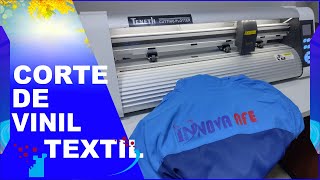 COMO CORTAR VINIL TEXTIL [upl. by Malinde]