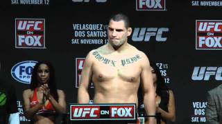 UFC on FOX Velasquez vs Dos Santos WeighIn Highlight [upl. by Kariotta]