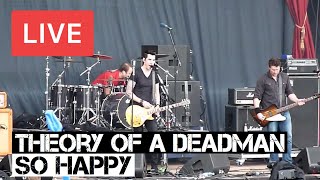 Theory of a Deadman  So Happy Live in HD  Download Festival 2012 [upl. by Ynttirb677]