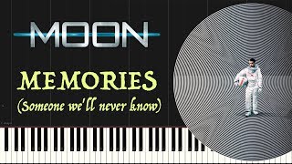 Moon  Memories  Someone well never know Piano Tutorial Synthesia [upl. by Sillihp794]