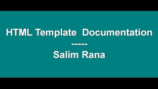 How to Create HTML Template Documentation for Themeforest [upl. by Wilmar]