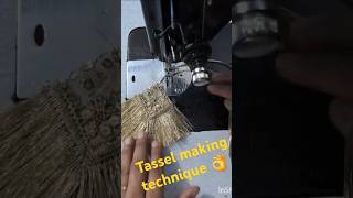 Tassel making technique 👌 sweingtipsandtricks viralvideo sweingtips sweinghacks [upl. by Onitsoga423]