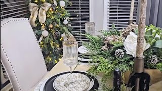 2 Stunning Christmas Trees 1 Elegant Diy Centerpiece Decorate With Me [upl. by Santini]