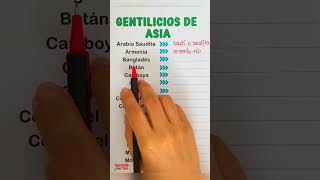 Gentilicios de Asia☑️ [upl. by Nahsez287]