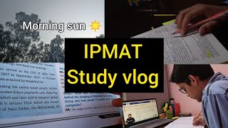 IPMAT Study Vlog  A day in life of ipmat aspirant  ipm ipmat [upl. by Phillada]