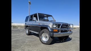 1991 JDM Toyota Land Cruiser Prado EX5 LJ78 Turbo Diesel in the USA  POV Walk Around and Long Drive [upl. by Annaeel]