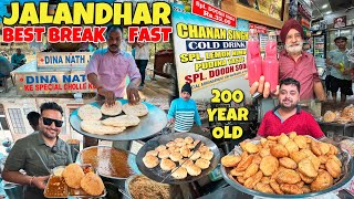 Punjab Tour Ep 15  Jalandhar Best Breakfast  Punjab Famous Food  Punjab Street Food [upl. by Cara]