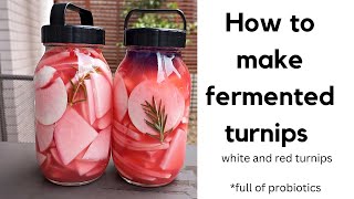 HOW TO MAKE FERMENTED TURNIPS  EASY AND DETAILED RECIPE [upl. by Addiel]