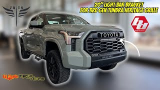 3rd gen TUNDRA PRO GRILLE amp LIGHT BAR UPGRADE [upl. by Nac555]