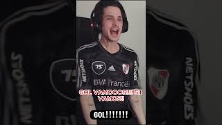 REACCION A MI GOL DE RIVER VS TALLERES shortsviral goals libertadores river partido parati [upl. by Floris]