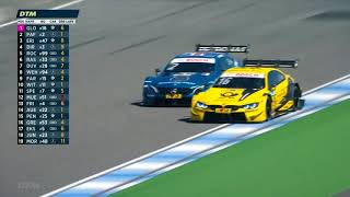 Epic Battle DTM Hockenheim  Glock vs Paffett [upl. by Einiar]