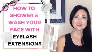 How to Wash your Face with eyelash extensions [upl. by Hicks]